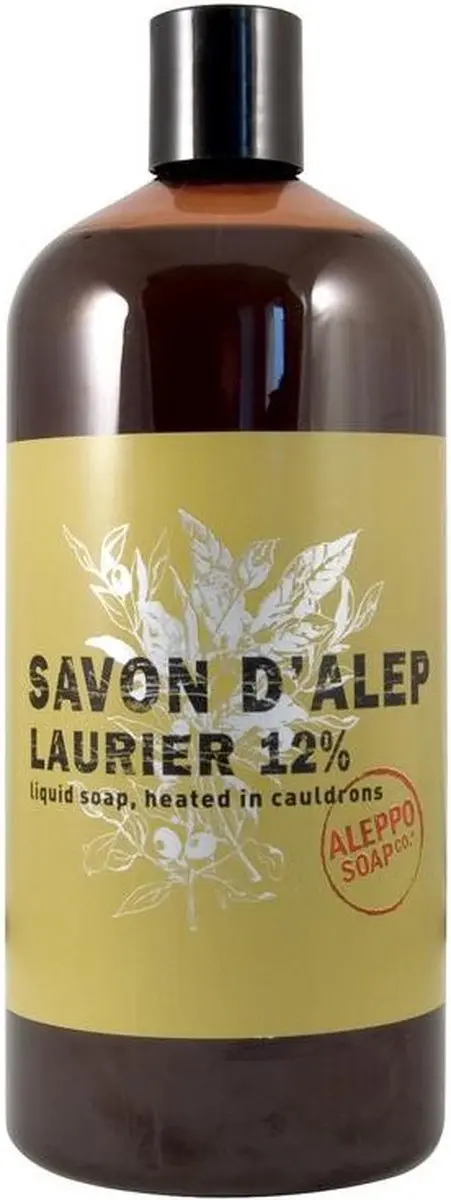 Aleppo Soap Co Vloeibare Aleppo Zeep 12% Laurier 1L