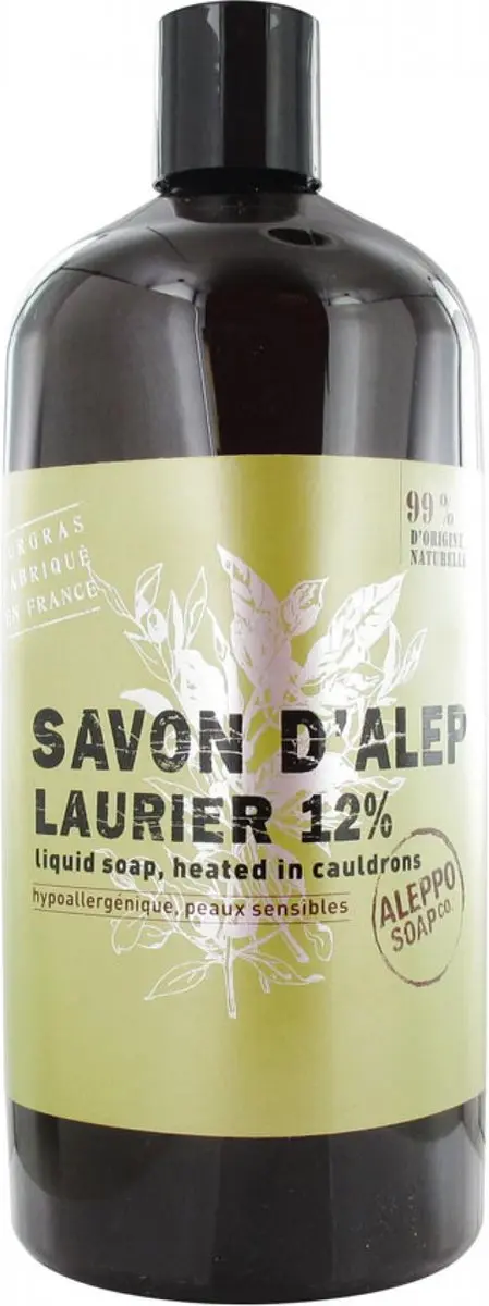 Aleppo Soap Co Vloeibare Aleppo Zeep 12% Laurier 1L