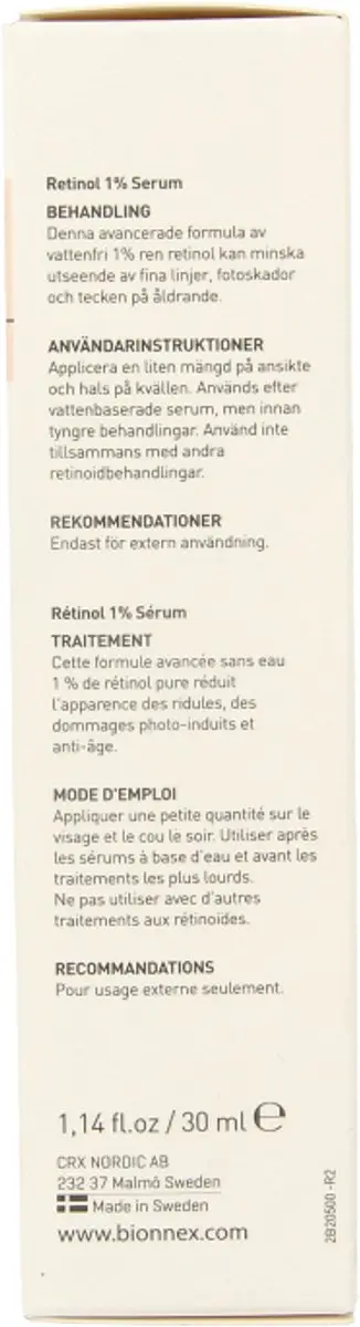 Bionnex The Nordea Retinol Serum 30ml