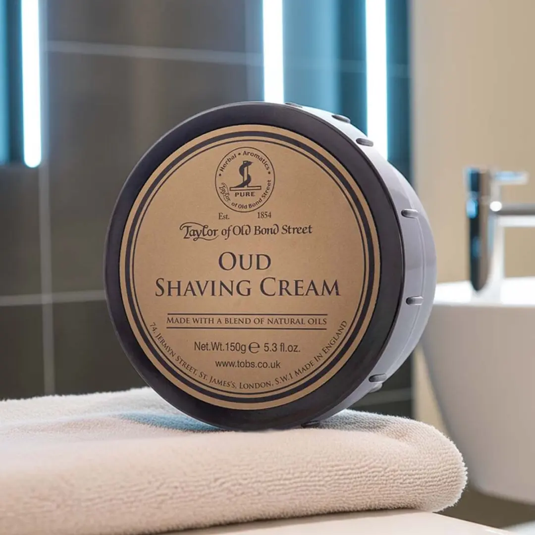 Taylor of Old Bond Street Scheercrème Oud 150g - Zwart/Bruin
