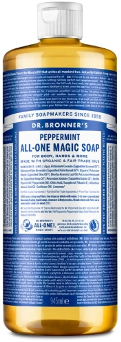 Dr. Bronner's Magic Pure Castile Zeep Pepermunt 945ml