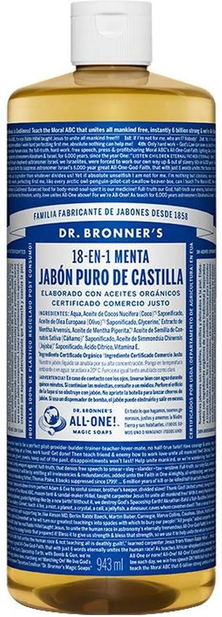 Dr. Bronner's Magic Pure Castile Zeep Pepermunt 945ml