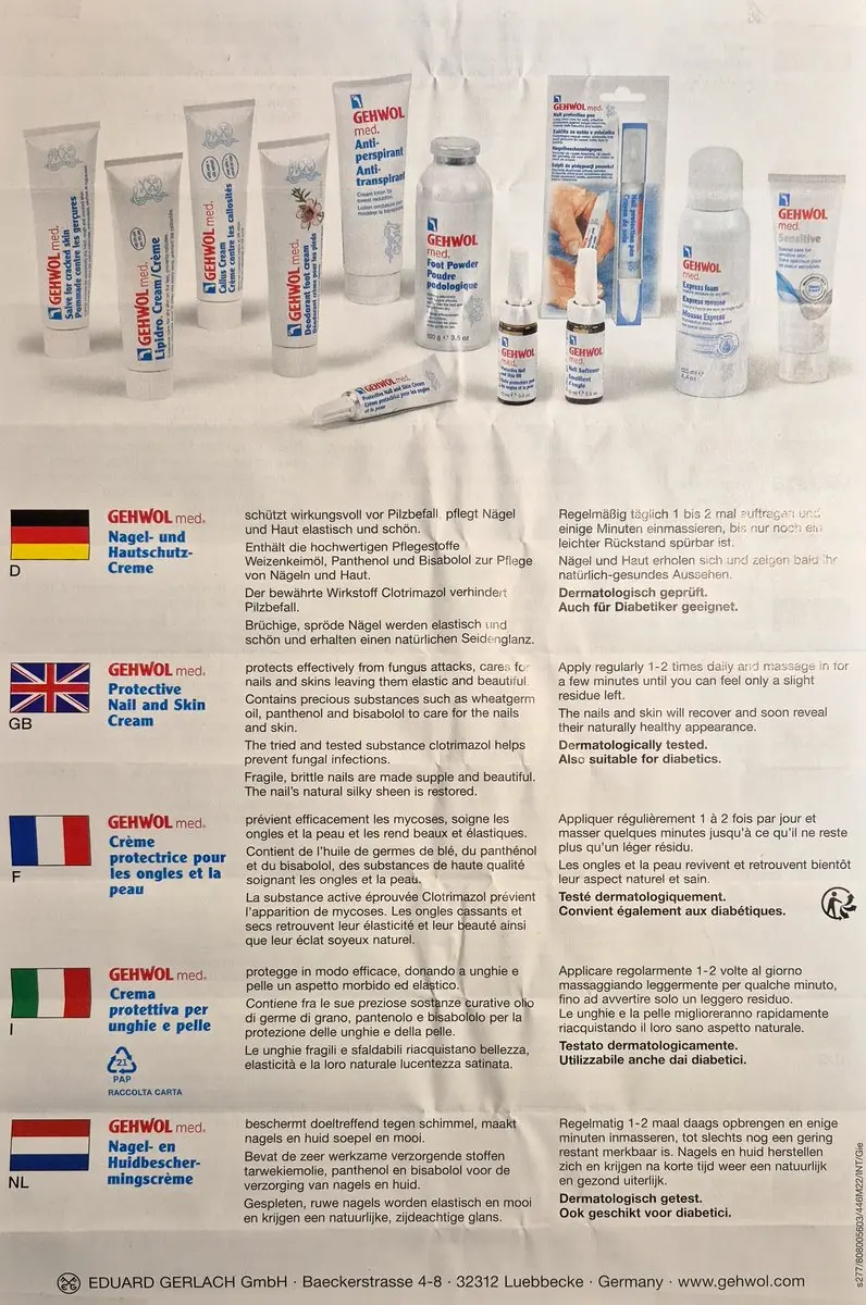 Gehwol Nagel en Huidbeschermingscrème 15ml
