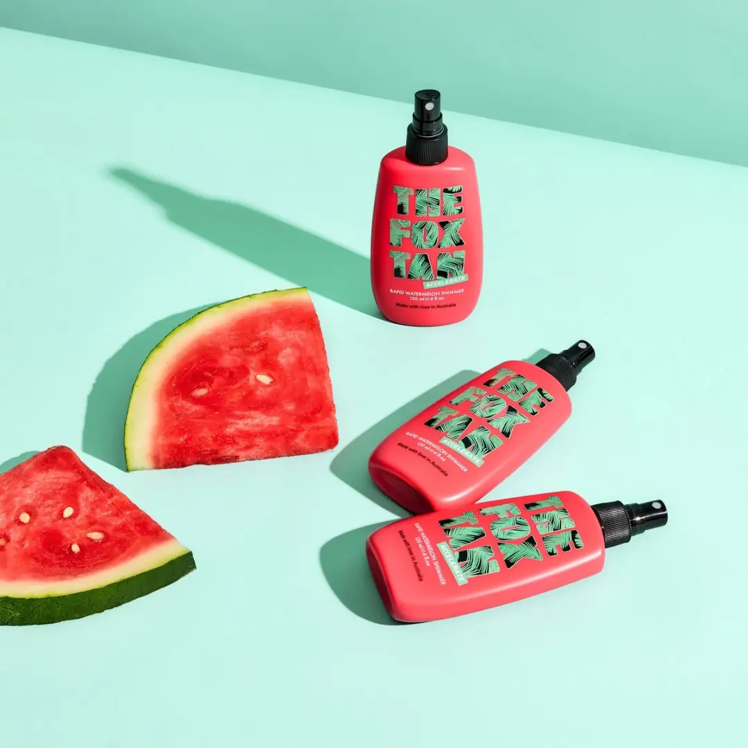 The Fox Tan Rapid Watermelon Shimmer Tanning Spray 120ml - Lichaam