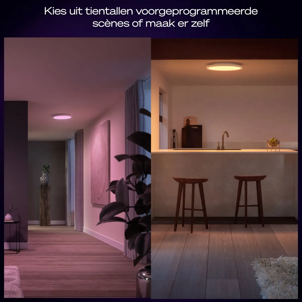 Philips Hue Devote Plafondlamp - 2900 Lumen - Ø43cm - Wit