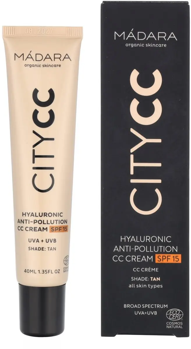 MÁDARA City CC Hyaluronic Anti-Pollution CC Cream - 40ml - Tan