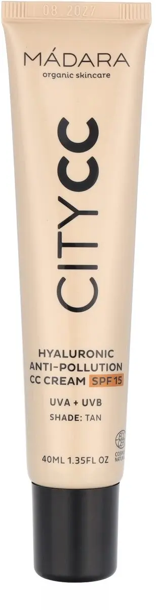 MÁDARA City CC Hyaluronic Anti-Pollution CC Cream - 40ml - Tan