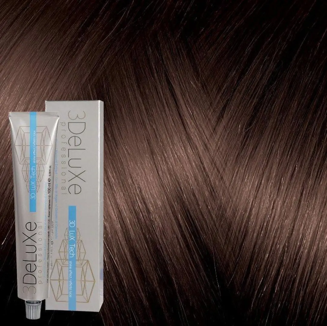 3Deluxe Haarverf Cream 5.52 Diep Donker Bruin 100ml