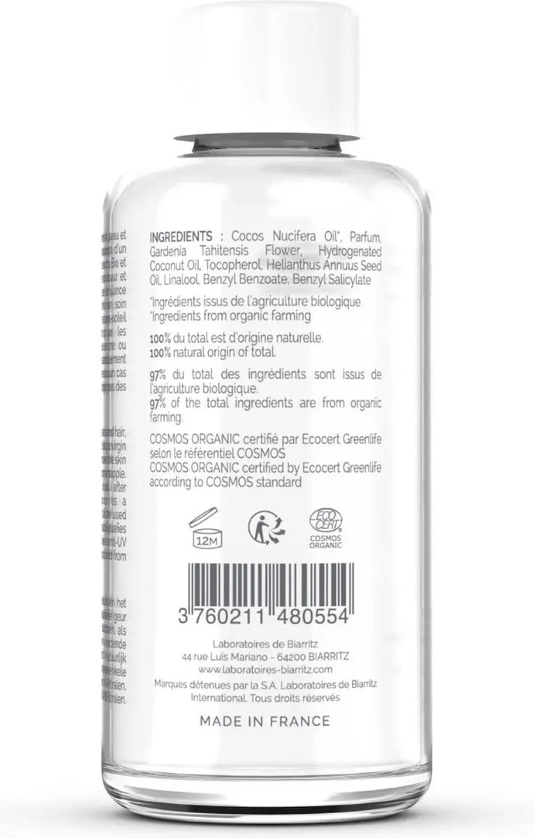 Laboratoires de Biarritz Océane Monoï Olie 100ml