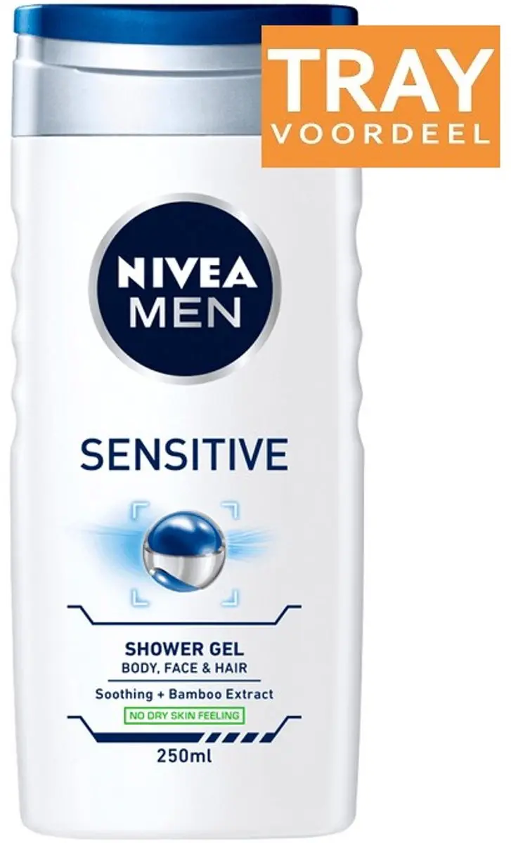 NIVEA For Men Douchegel Gevoelige Huid 24x250ml