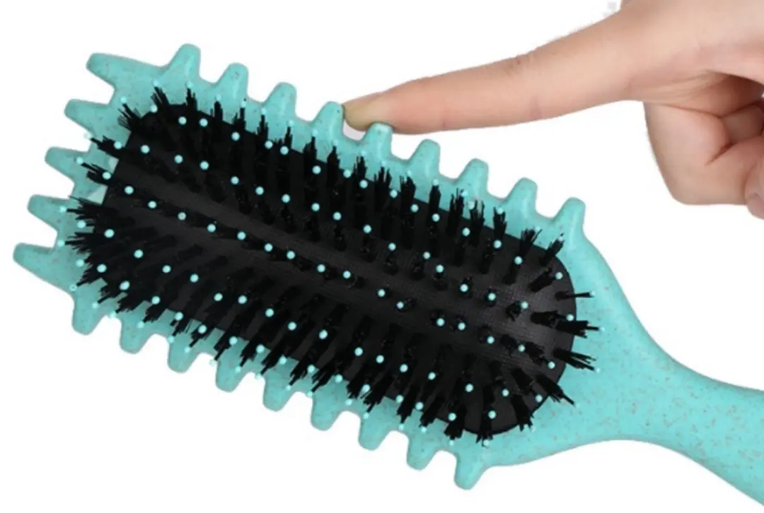 Doop Me & Brush Curly Hair Styling Brush - Groen