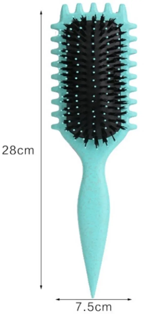 Doop Me & Brush Curly Hair Styling Brush - Groen