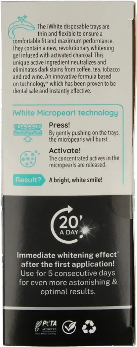 iWhite Dark Stains Whitening Kit - 10 Kant-en-klare Mondstukken