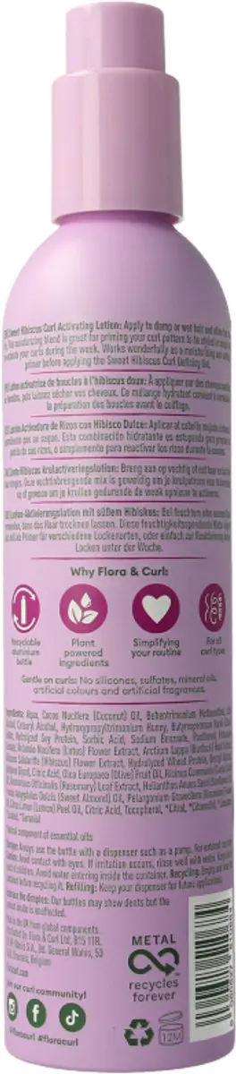 Flora & Curl Sweet Hibiscus Curl Activating Lotion 300ml