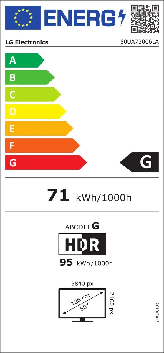 LG 50UA73006LA 50 inch 4K LED TV - Zwart