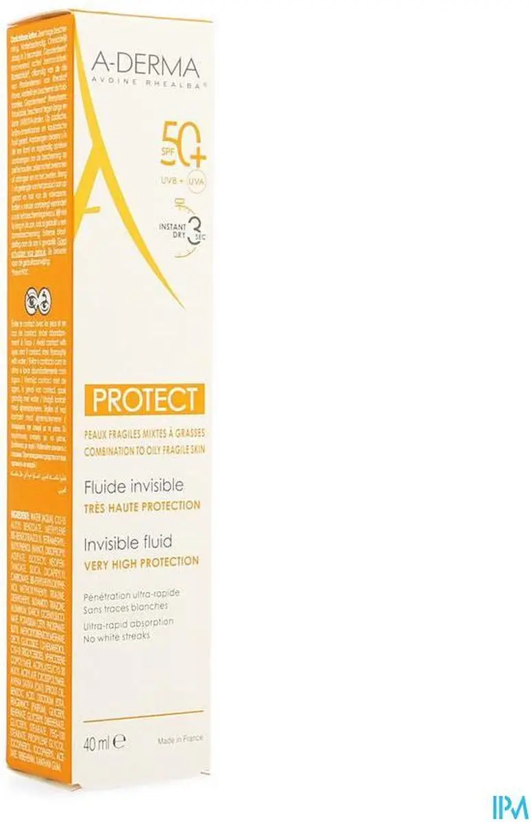 A-derma Zonnebrand Gezicht 40ml