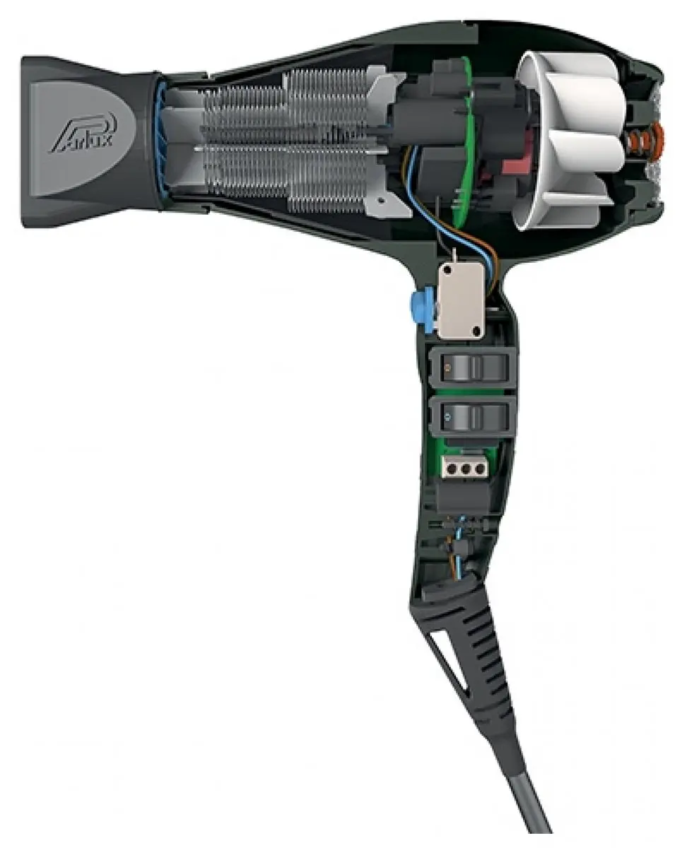 Parlux Digitalyon Föhn - Antraciet - 2 Stuks