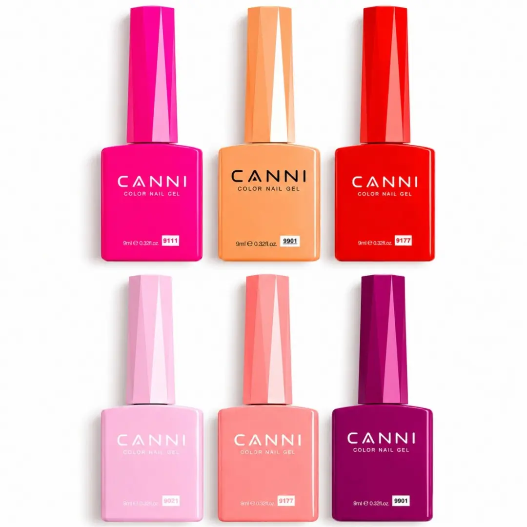 Canni Gellak Set 6 Kleuren 10ml - HEMA/TPO-vrij