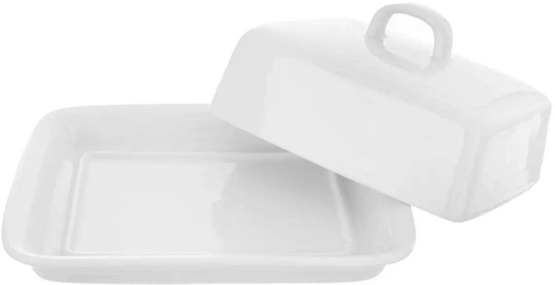 Orion Witte Keramische Botervloot 16x12,5x9cm