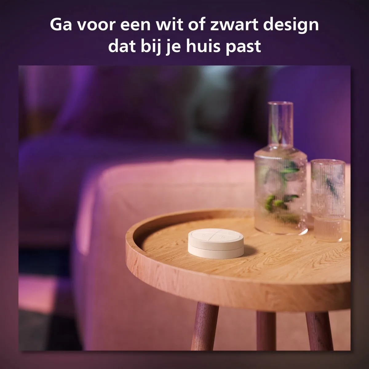 Philips Hue Uitbreidingspakket GU10 - 4 Spotjes Mat - 2700K - Incl. Hue Dial Switch Wit