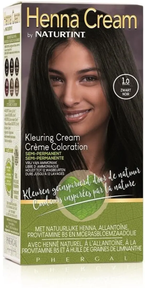 Naturtint Henna Cream 1.0 Zwart