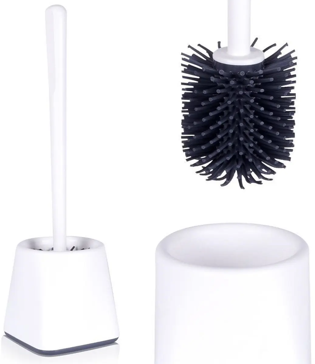 Orion WC Borstel Set Silicoon Wit 36cm
