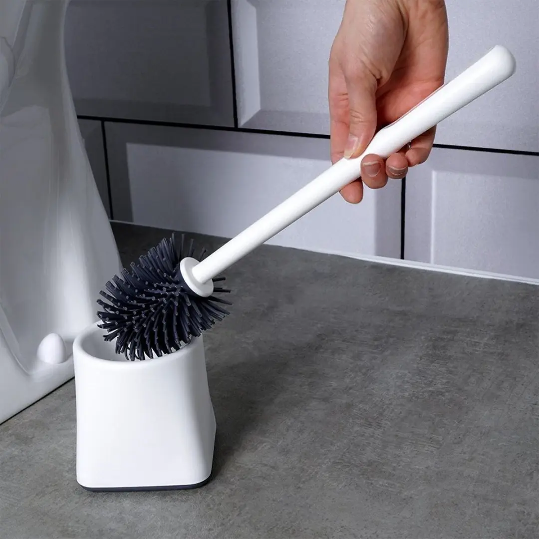 Orion WC Borstel Set Silicoon Wit 36cm