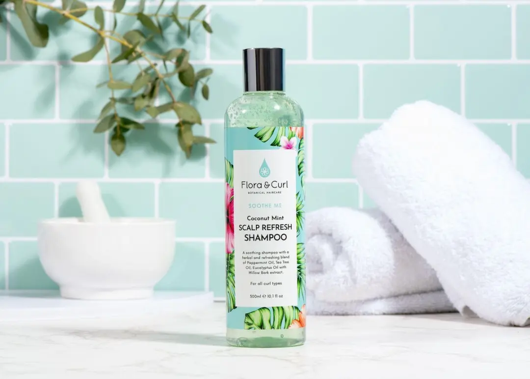 Flora & Curl Soothe Me Shampoo Munt Kokosnoot 300ml