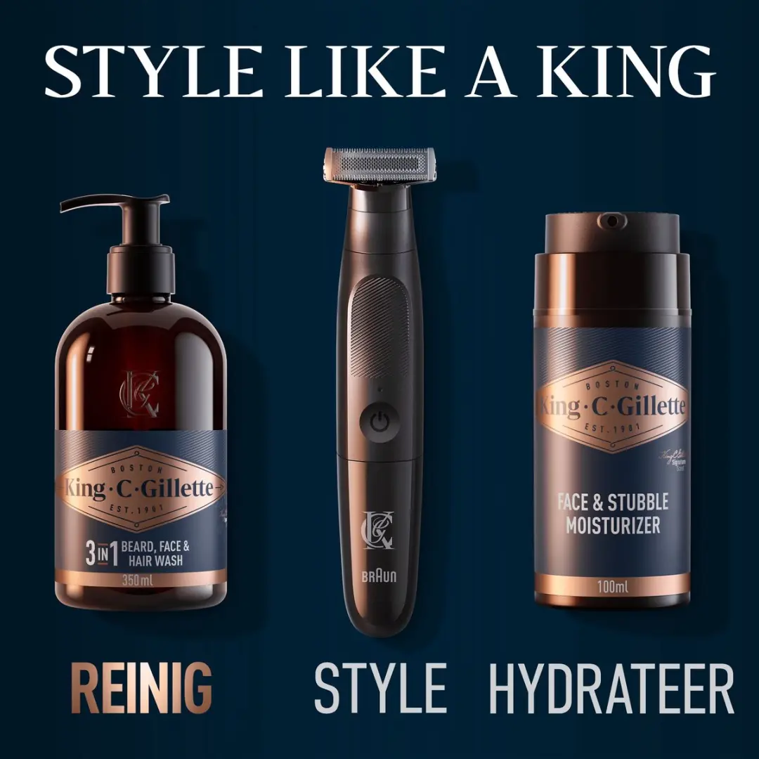 King C. Gillette Baard En Gezichtsreiniger 350ml - afbeelding 6 van 6
