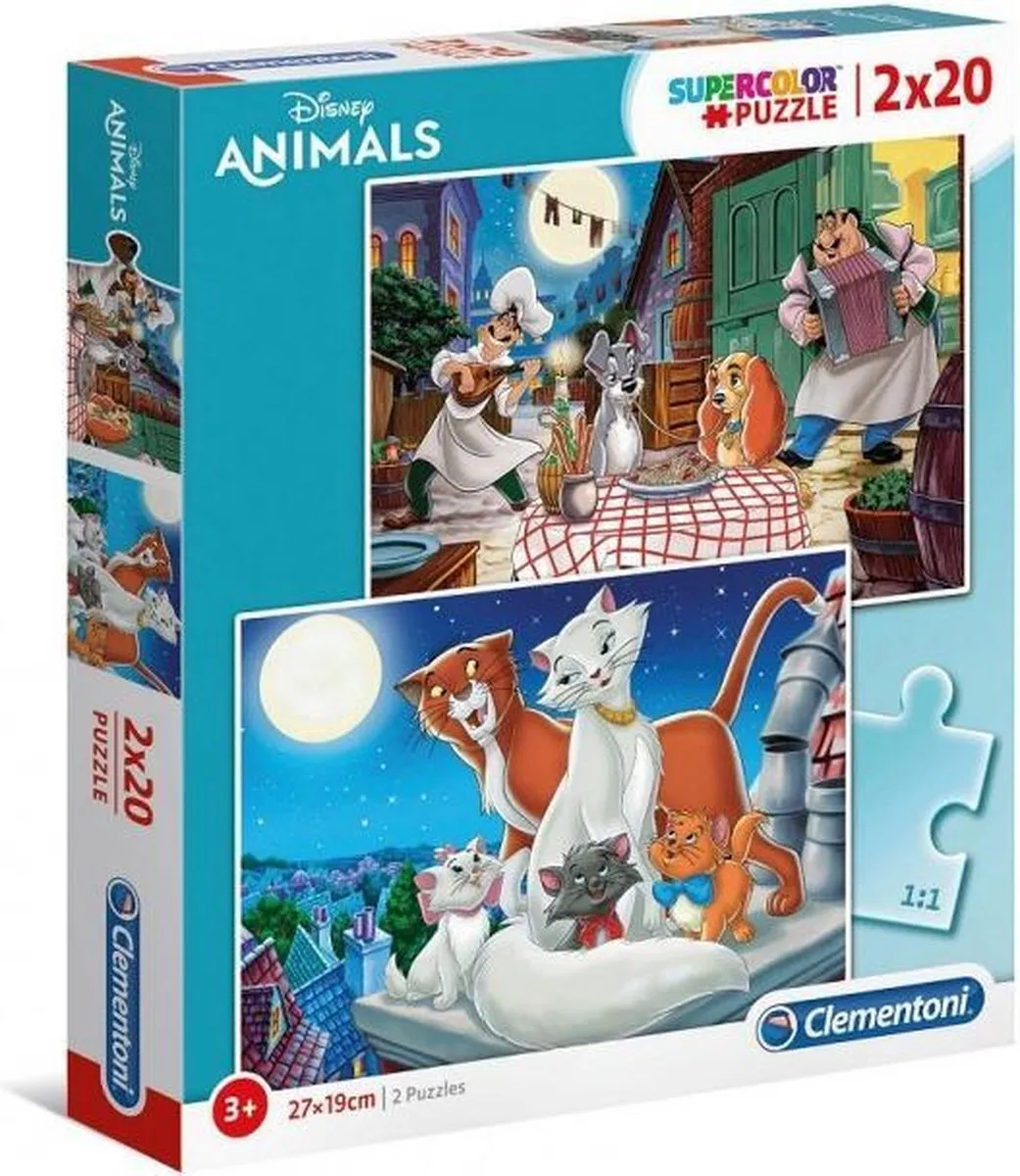 Clementoni Disney Animals Kinderpuzzel 20 Stuks