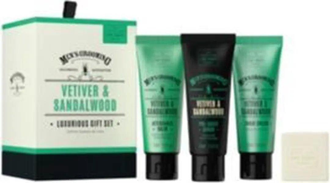 Scottish Fine Soaps Vetiver & Sandalwood Luxe Geschenkset