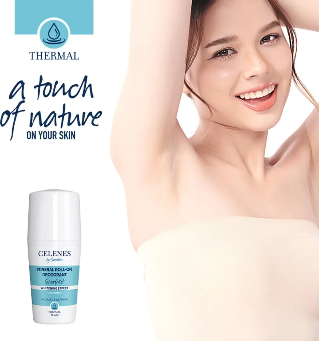Celenes by Sweden Whitening Roll-on Deodorant 75ml
