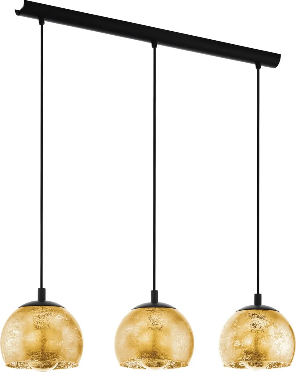 Eglo Albaraccin Hanglamp 78cm - 5 Lichtpunten - Zwart/Goud