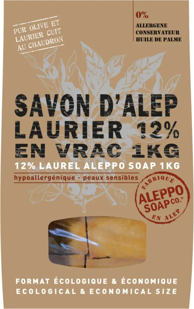 Aleppo Soap Co Zeep 12% Laurier 1000ml