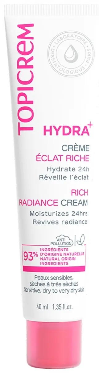 Topicrem Crème Face Care Hydra+ Rich Moisturizing 40ml