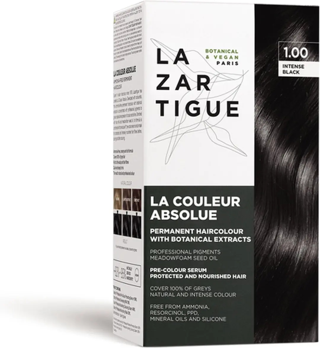 Lazartigue La Couleur Absolue Permanent Haircolour Pakket Noir Intense