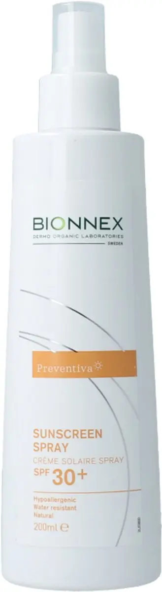 Bionnex Preventiva Zonnebrand Spray SPF 30+ 200ml