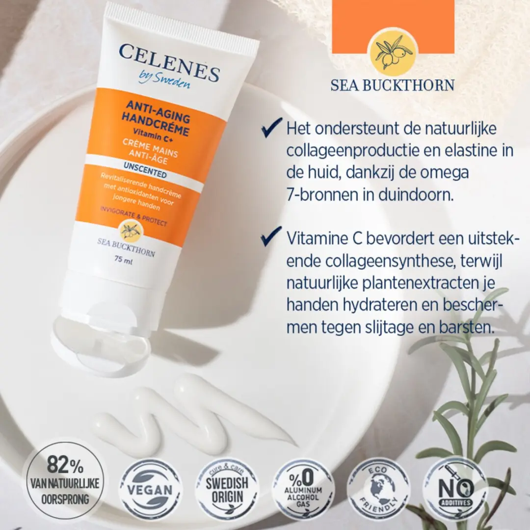 Celenes by Sweden Sea Buckthorn Anti-Rimpel Handcrème 75ml