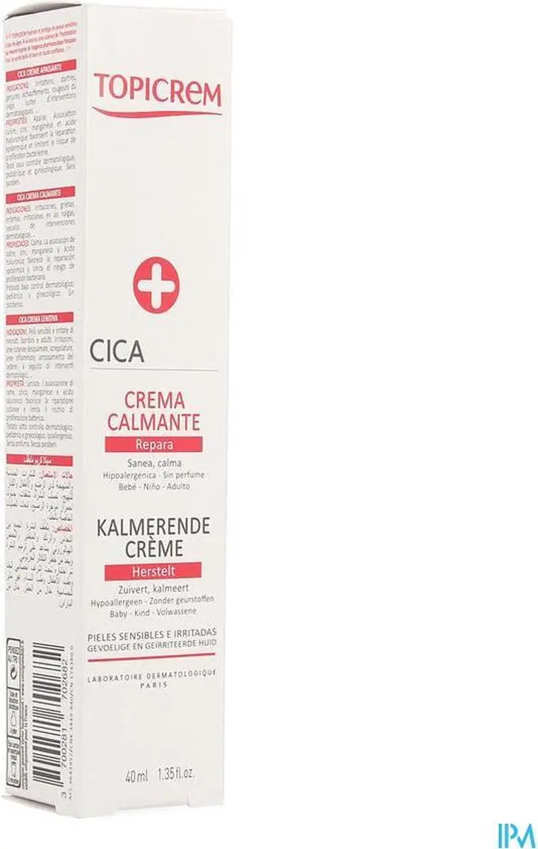 Topicrem Cica Soothing Cream 40ml - 40 Stuks