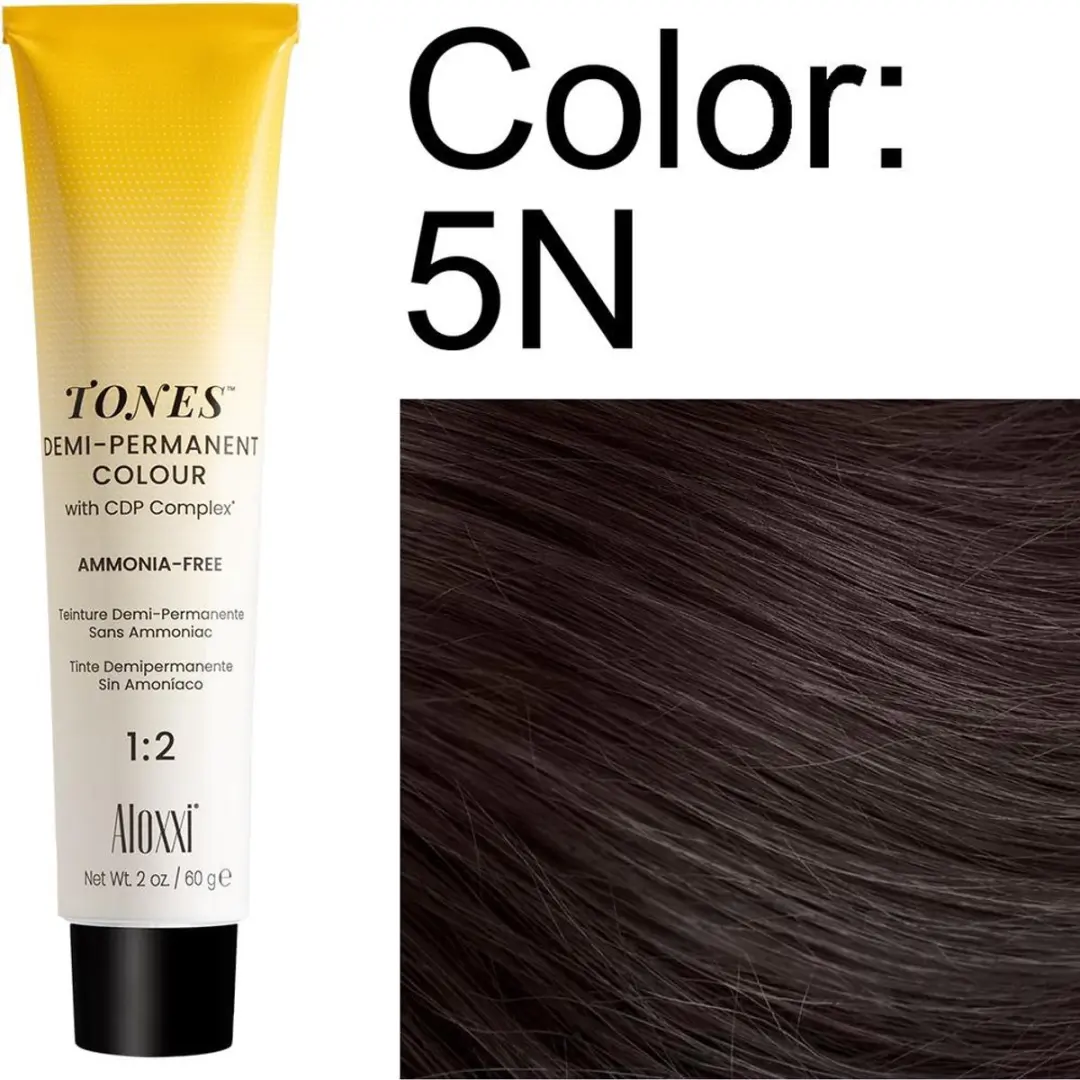 Aloxxi TONES Demi Permanent Haarkleuring 5N