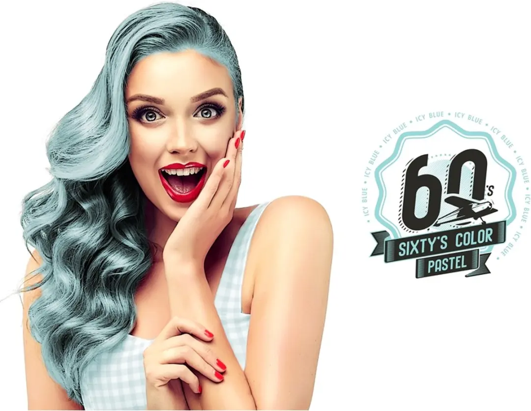 Hairgum Sixty's Color Icy Blue 60ml - Haarkleuring