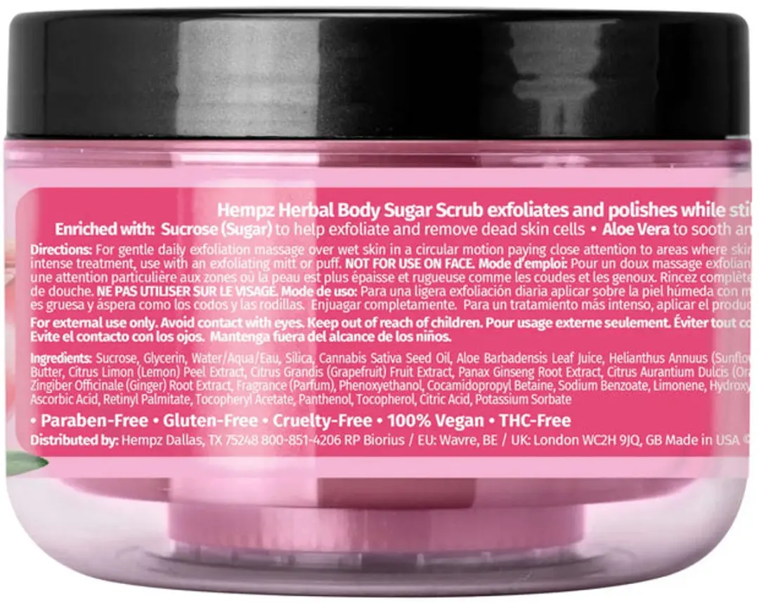 Hempz Original Pomegranate Sugar Scrub 176g