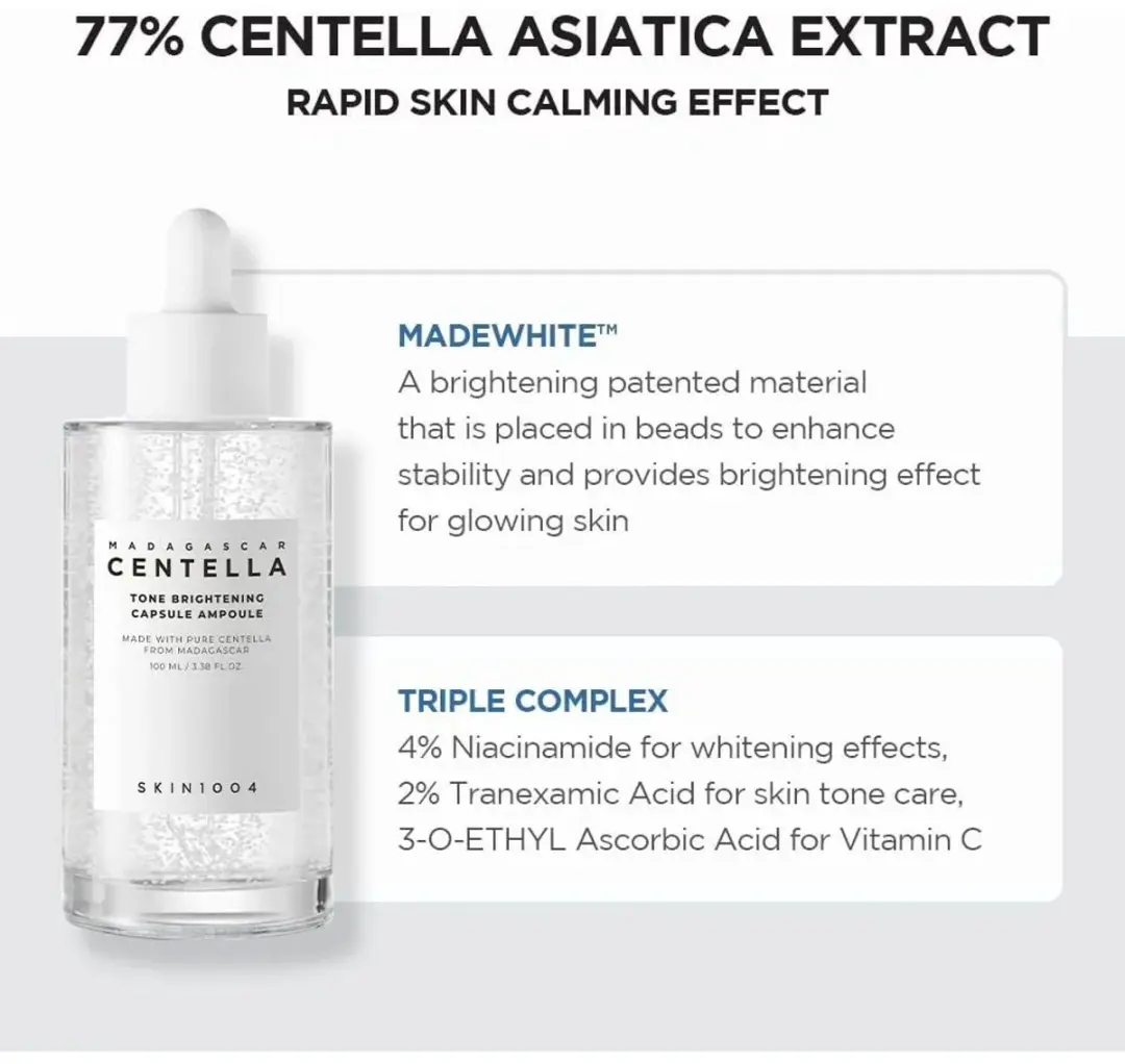 Skin1004 Madagascar Centella Brightening Capsule Ampoule Serum 100ml