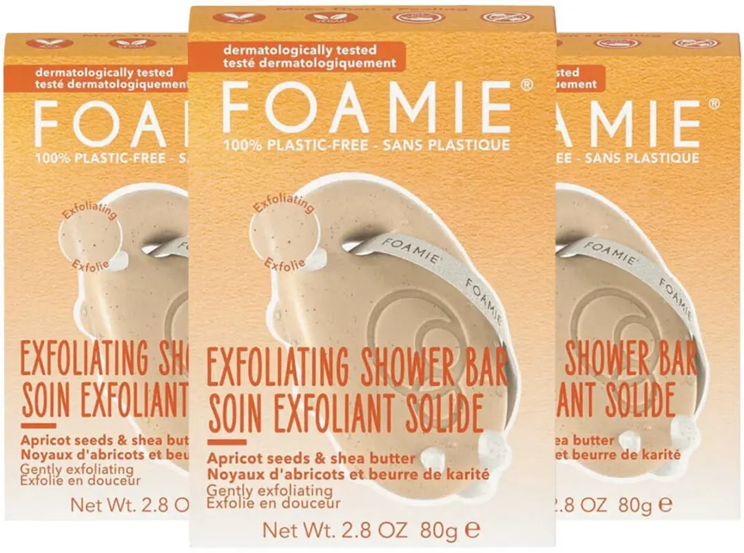 Foamie Body Bar Abrikoospitten - 3 Stuks