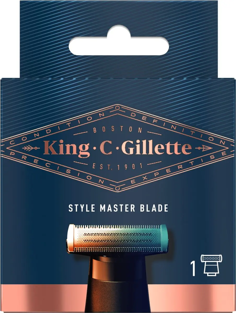 King C. Gillette StyleMaster 4D Scheermesje - Zwart - afbeelding 6 van 6