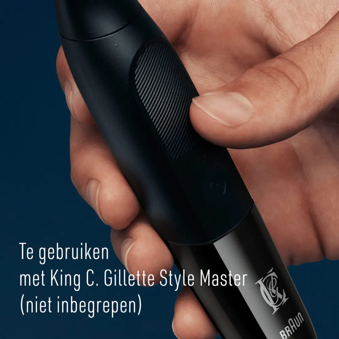 King C. Gillette StyleMaster 4D Scheermesje - Zwart