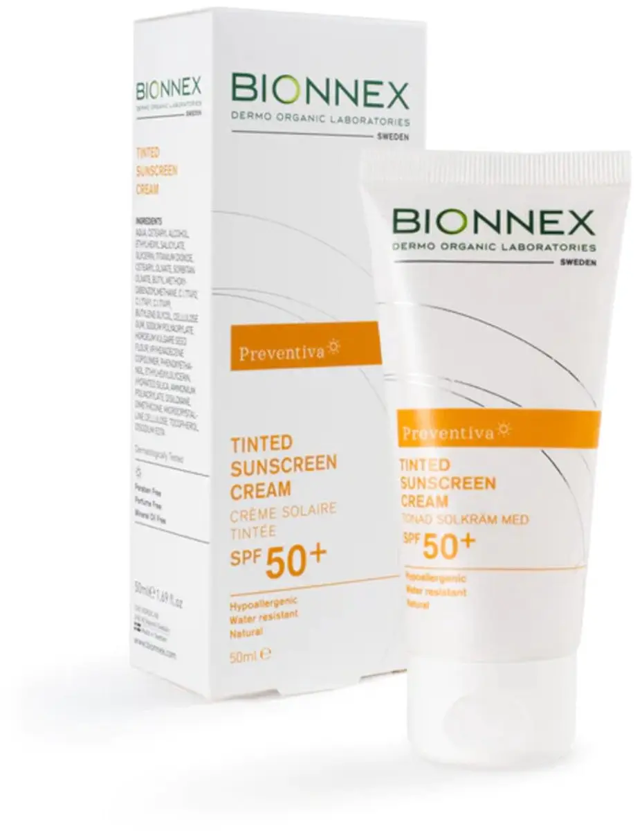 Bionnex Preventiva Getinte Zonnebrandcrème SPF 50+ - 2x50ml