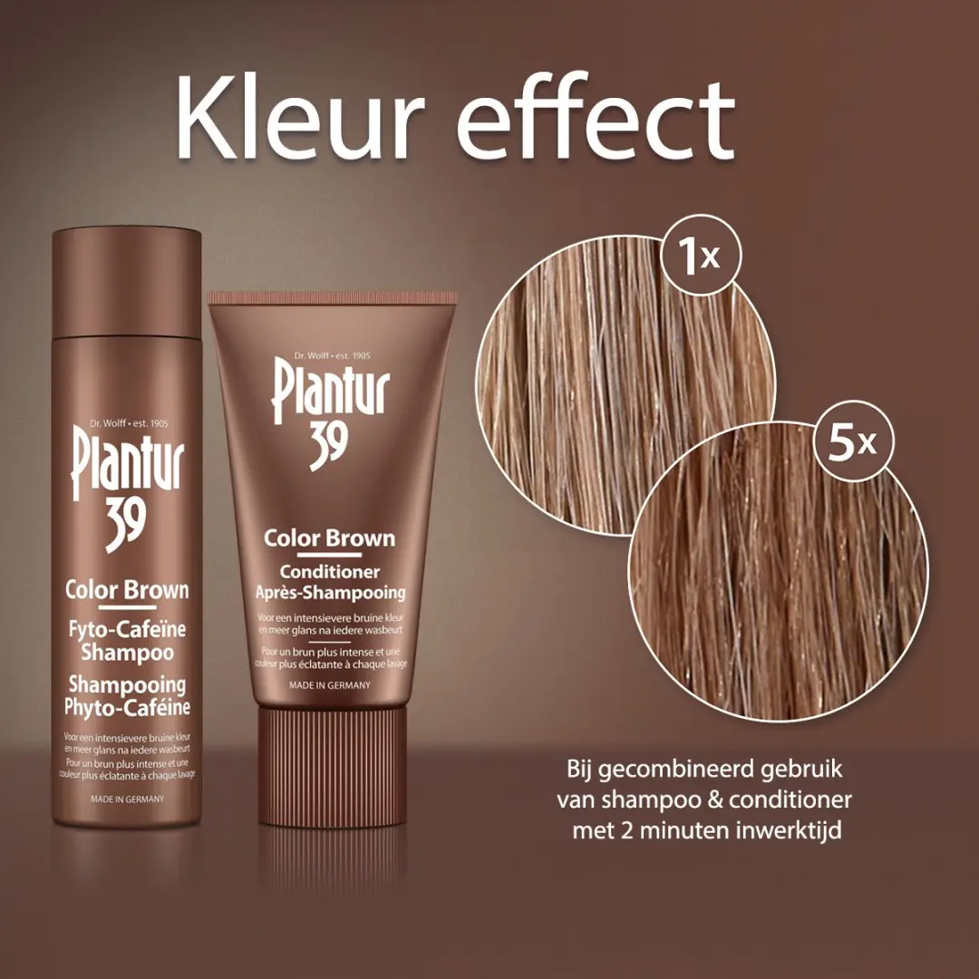 Plantur 39 Cafeïne Shampoo & Conditioner Bruin Haar - 2x150ml