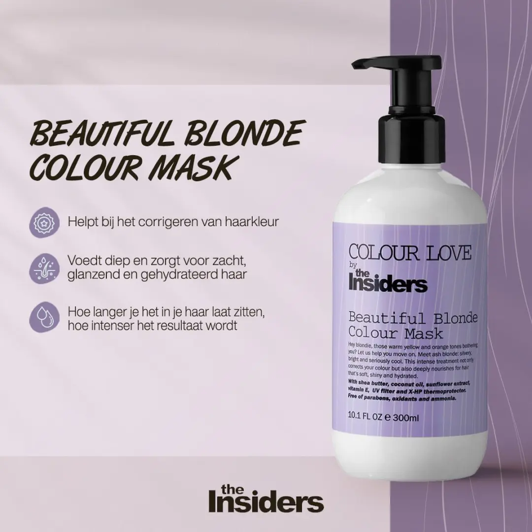 The Insiders Beautiful Blond Colour Mask 300ml