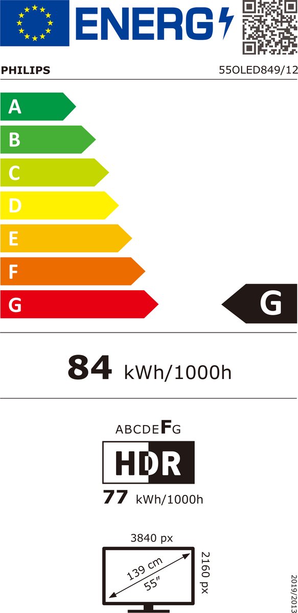 Philips 55OLED849/12 - 55 inch - 4K OLED - 2024
